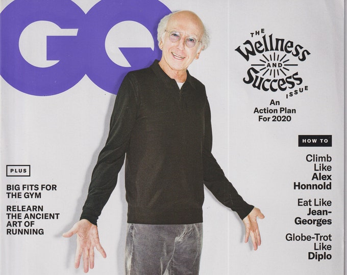 GQ February 2020 What You Can Learn From Larry David   (Magazine: Men's, General Interest)