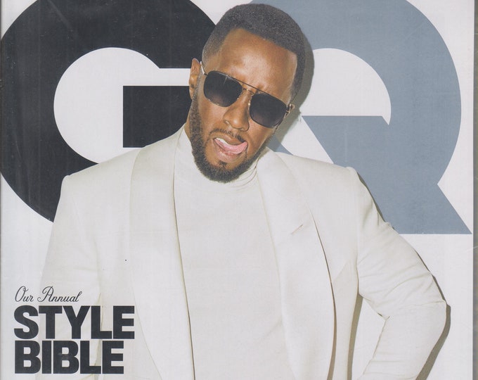 GQ April 2018 Diddy The Legend (Sean Combs, P Diddy) (Magazine: Lifestyle)