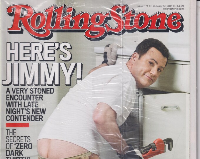 Rolling Stone  January 17, 2013 Here's Jimmy Kimmel!  (Magazine: Music, Commentary)