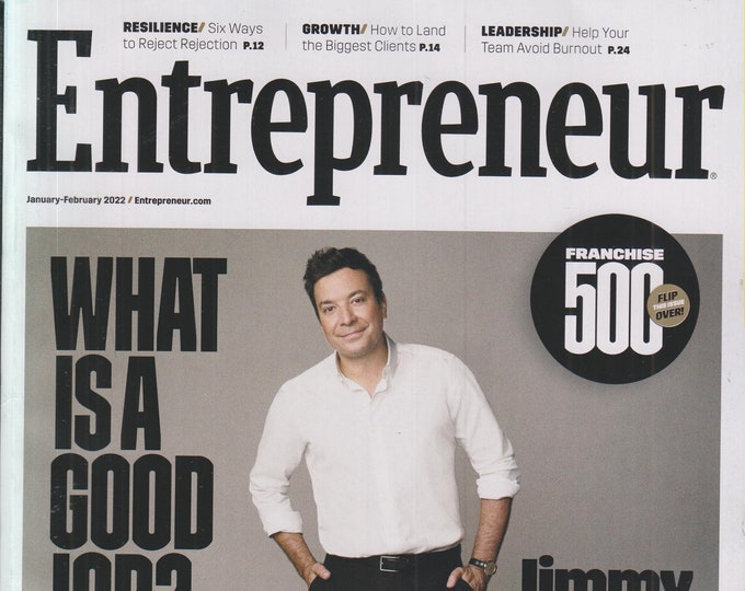 Entrepreneur January February 2022 Jimmy Fallon Explains How to Make People Happy (Magazine, Business)