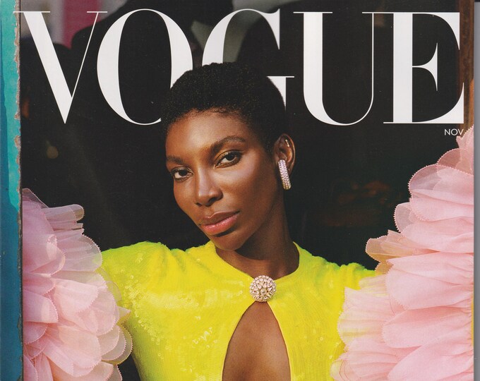 Vogue November 2022 Michaela Coel, Queen Elizabeth II, Thom Browne  (Magazine: Fashion)