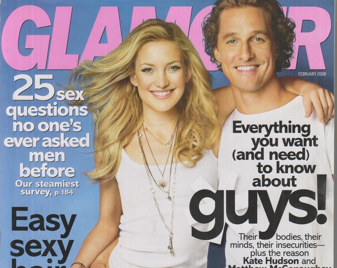 Glamour February 2008 Kate Hudson and Matthew McConaughey    (Magazine: Women's)