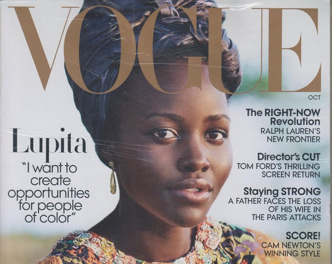 Vogue October 2016 Lupita Nyong'o , Falling In Love (Magazine: Fashion)