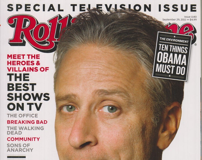 Rolling Stone September 29, 2011 Jon Stewart - Special Television Issue  (Magazine: Music, Commentary)