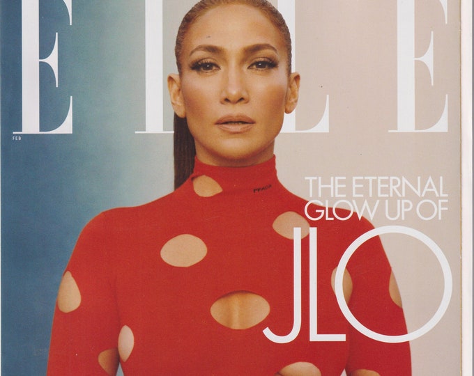 Elle February 2021 Jennifer Lopez  Flipside Maluma  (Magazine: Women's, Fashion)
