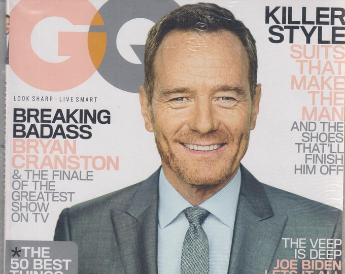 GQ August 2013 Breaking Badass Bryan Cranston & The Finale of the Greatest Show on TV (Magazine: Men's Interest)