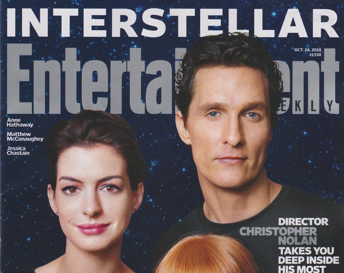 Entertainment Weekly October 24, 2014 Anne Hathaway, Matthew McConaughey, Jessica Chastain - Interstellar (Magazine: Movies, Music, TV)