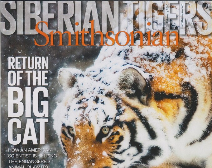 Smithsonian February 2015 Siberian Tigers Return of the Big Cat  (Magazine: History, General Interest)