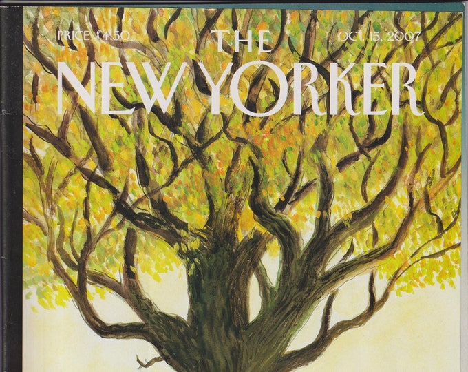 The New Yorker October 15, 2007 Higher Still Cover, Victor Niederhoffer, Kosovo, Lady Jane Grey, 2008 Campaign (Magazine: General Interest)