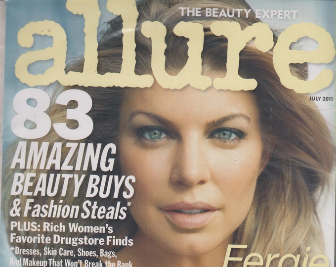 Allure July 2011 Fergie Her Hot-Bod Secrets  (Magazine: Women's,  Beauty)