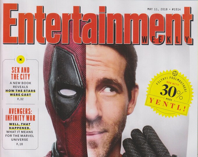 Entertainment Weekly May 11, 2018 Ryan Reynolds DeadPool 2