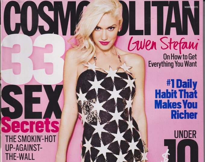 Cosmopolitan March 2015 Gwen Stefani On How To Get Everything You Want (Magazine: Women's)