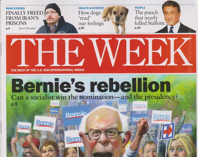 The Week January 29, 2016 Bernie Sander's Rebellion, Jason Rezaian, Dogs, Stallone (Magazine: News, Current Events)