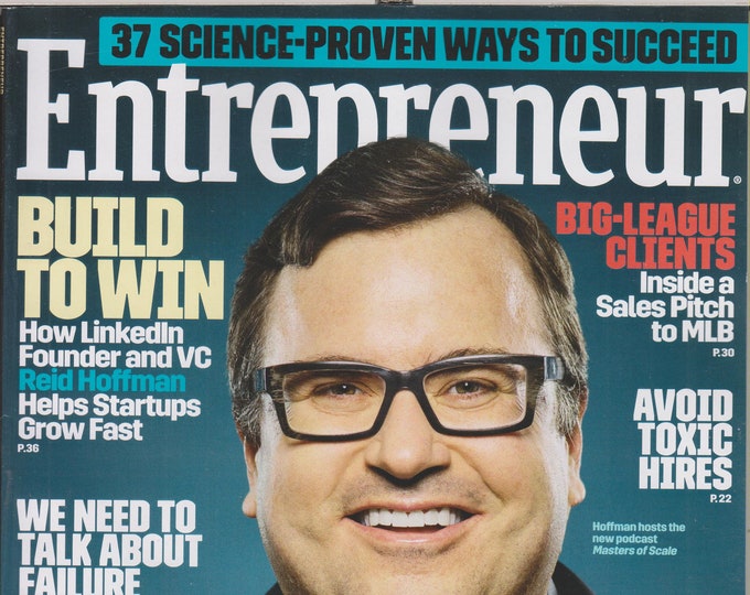 Entrepreneur   May 2017 LinkedIn Reid Hoffman - Build to Win (Magazine, Business)