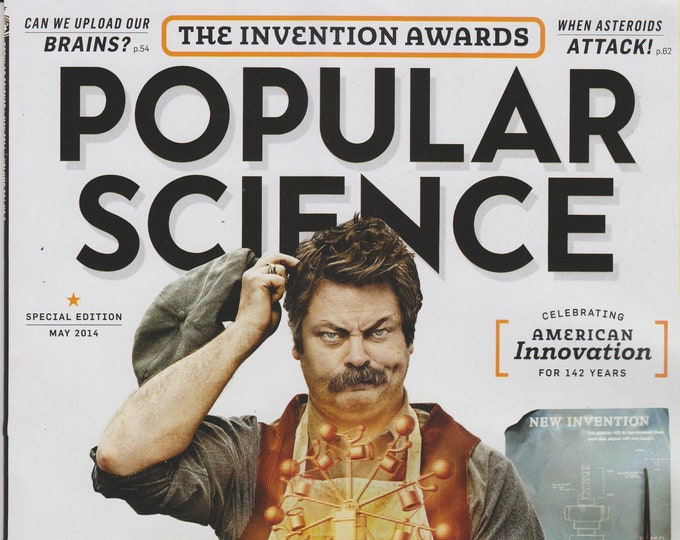 Popular Science May 2014 Nick Offerman Celebrating American Innovation for 142 Years  (Magazine: Science & Technology)
