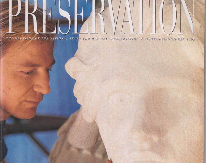 Historic Preservation September October 1992 Cathedral Stoneworks, Bryant Park, Alexander Jackson Davis (Magazine: Renovation, Restoration)