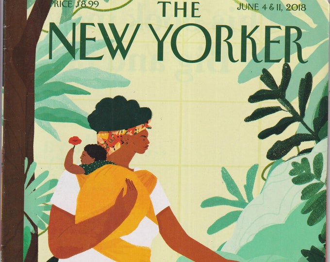 The New Yorker June 4-11, 2018 Nurture Cover, Philip Roth, Chimamanda Ngozi Adicie's Global Fame (Magazine: General Interest)
