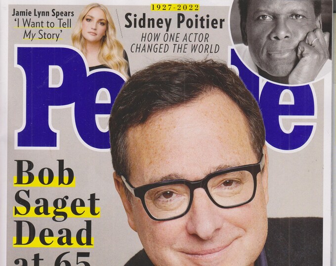 People January 24, 2022 Bob Saget, Jamie Lynn Spears, Sidney Poitier  (Magazine: Celebrity, General Interest)