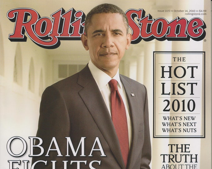 Rolling Stone October 14, 2010 Obama Fights Back  (Magazine: Music, Commentary)