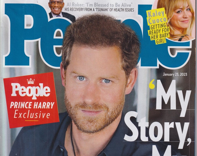 People January 23, 2023 Prince Harry, Kaley Cuoco, Al Roker (Magazine: Celebrity, Gossip)