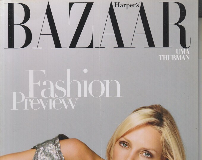 Harper's Bazaar January 2008 Uma Thurman - Fashion Preview  (Magazine: Fashion)