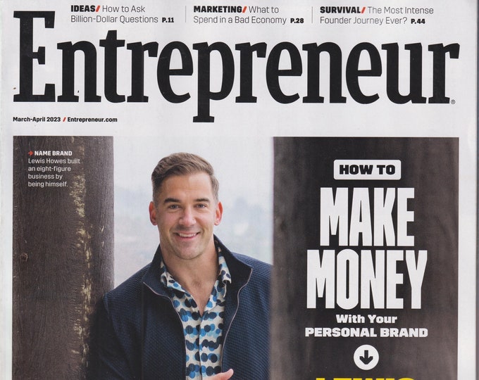Entrepreneur March April 2023 Lewis Howes, How To Make Money (Magazine: Business)