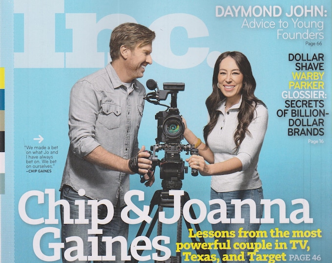 Inc. March April 2020 Chip &  Joanna Gaines, Daymond John, A CBD Success Story (Magazine: Business)