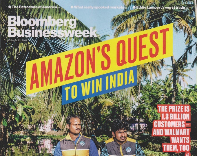 Bloomberg Businessweek October 22, 2018 Amazon's Quest To Win India