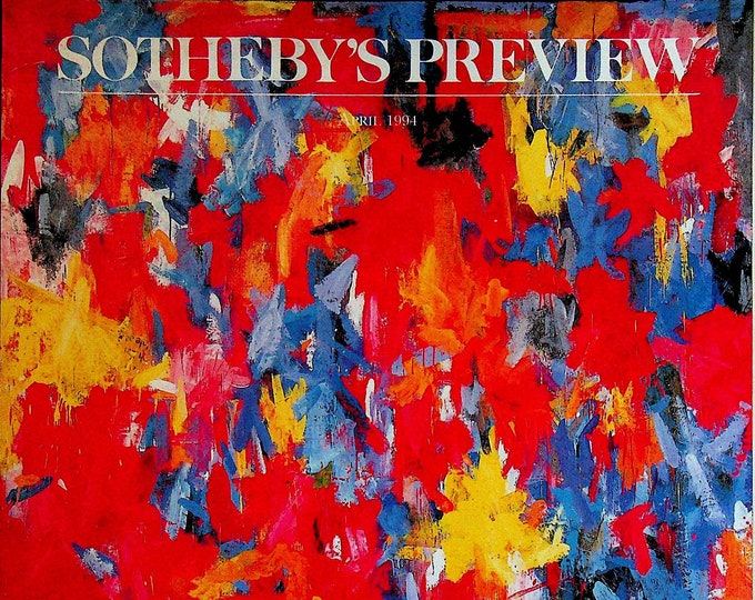 Sotheby's Preview April 1994  Dali, Space & Color, Jasper Johns, Michael Ainslie (Magazine: Antiques, Art)