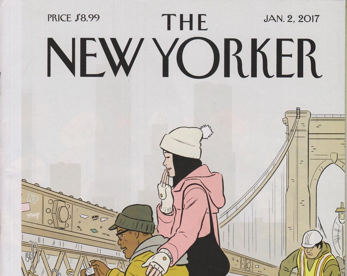 The New Yorker January 2, 2017 Cover: Love Locks;  Before The Flood