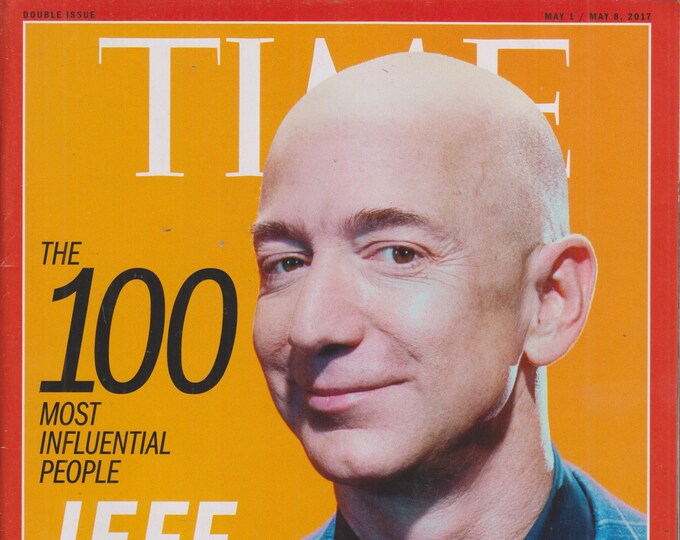 Time May 1-8, 2017 Jeff Bezos - The 100 Most Influential People - Xi Jinping, Emma Stone  (Magazine: Current Events, News, Politics)