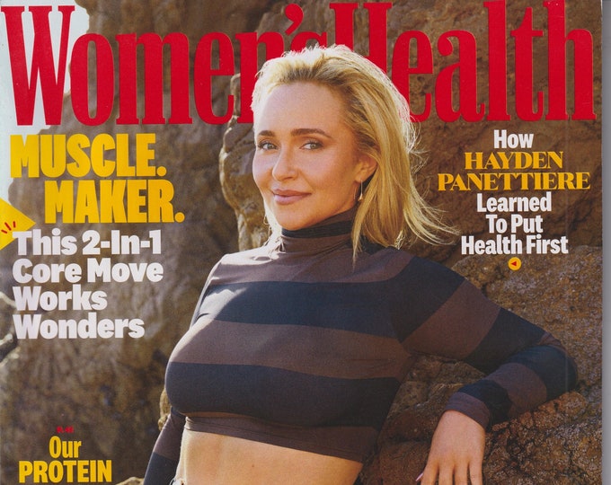 Women's Health April 2023 Hayden Panettiere, Muscle Maker, Protein Bars  (Magazine: Health & Fitness)
