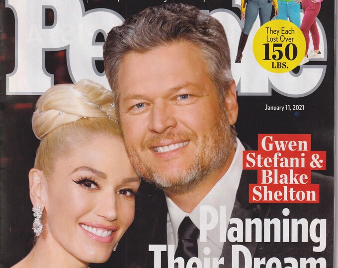 People January 11, 2021 Gwen Stefani & Blake Shelton Planning Their Dream Wedding  (Magazine, Celebrities)
