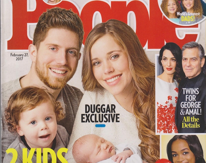 People February 27, 2017 Jessa & Ben Seewald (Duggar), Jamie Lynn Spears, World's Great Dads, George and Amal Clooney (Magazine: Celebrity)