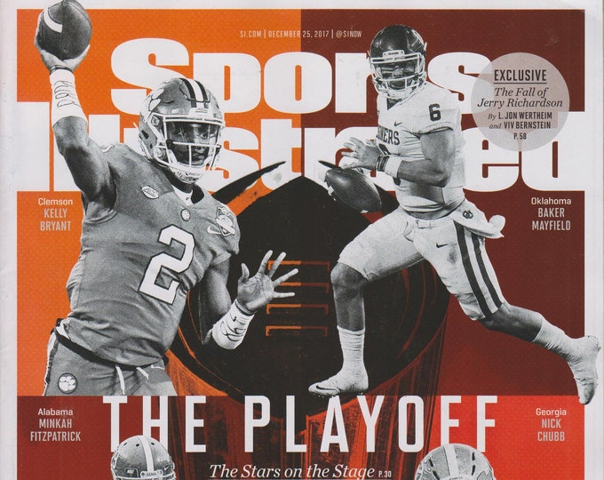 Sports Illustrated  December 25, 2017 The Playoff (Kelly Bryant, Baker Mayfield,  Minkah Fitzpatrick, Nick Chubb)