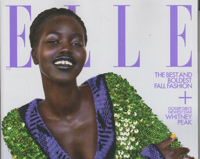 Elle August 2021 Adut Akech Model on a Mission  (Magazine: Women's, Fashion)