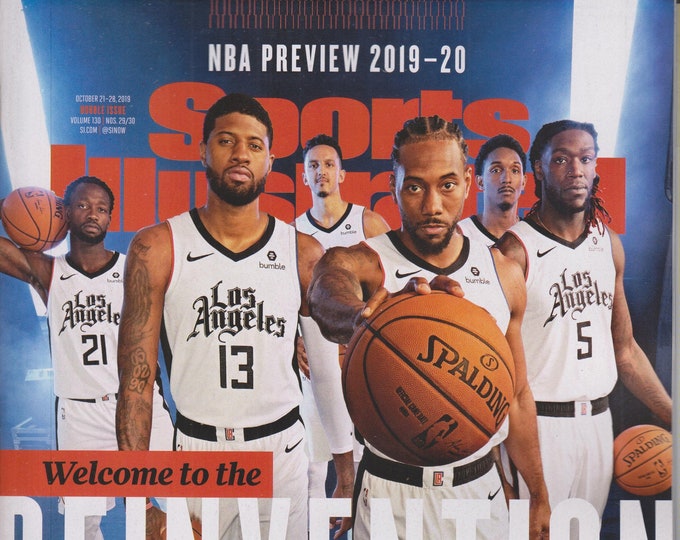 Sports Illustrated October 21-28, 2019 Welcome To the Reinvention - L.A. Clippers  (Magazine: Sports)