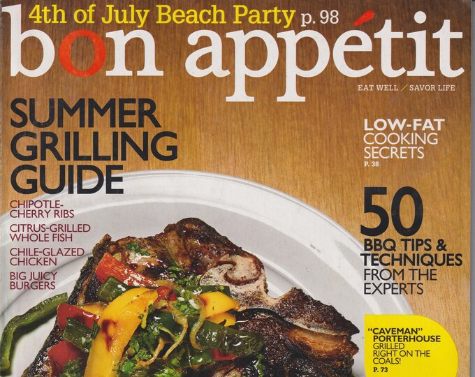 Bon Appetit August 2010 70 New Summer Recipes, Great Grill Parties, (Magazine: Cooking, Recipes)