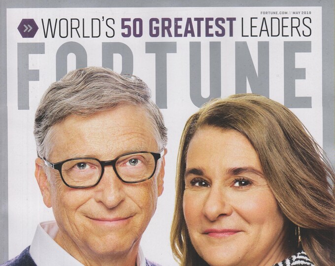 Fortune May 2019 Bill & Melinda Gates - World's 50 Greatest Leaders  (Magazine: Finance, Personal Finance)