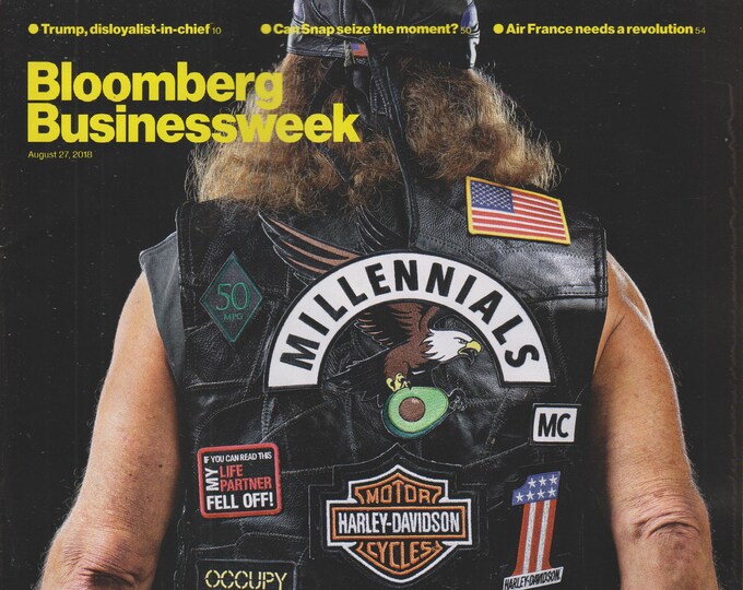 Bloomberg Businessweek August 27, 2018 Harley Restarts - An American Icon Company 's Pan to Survive Boomers - And Trump