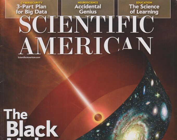 Scientific American August 2014 The Black Hole at the Beginning of Time   (Magazine: Science)