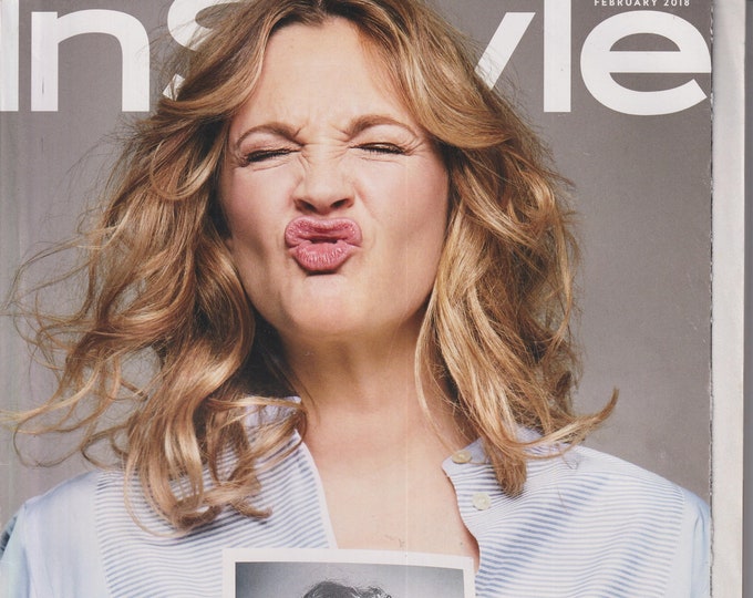 InStyle February 2018 Drew Barrymore  (Magazine: Fashion, Lifestyle)