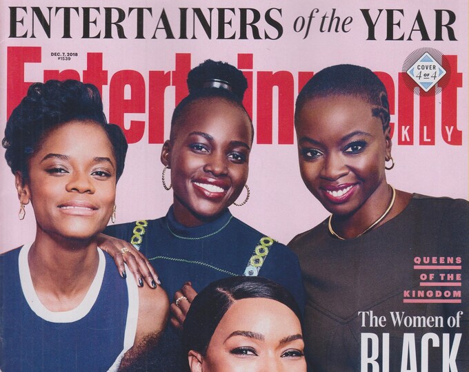 Entertainment Weekly December 7, 2018 The Women of Black Panther - Entertainers of the Year (Magazine: TV & Movie, Celebrity)