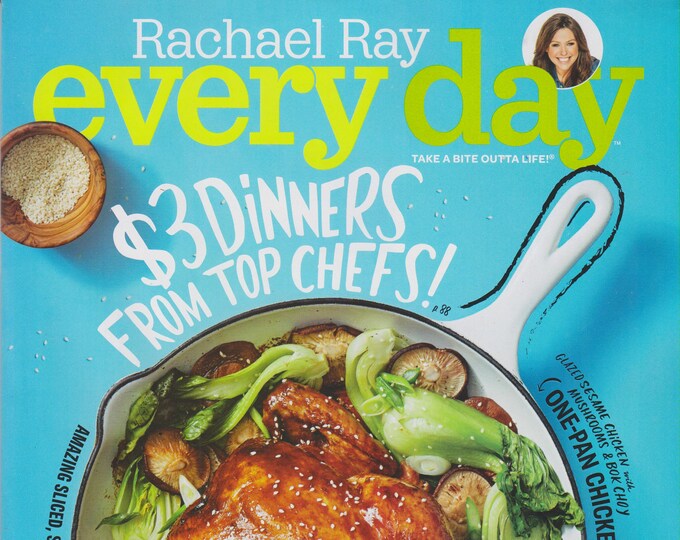 Rachael Ray Every Day April 2016 3 Dollar Dinners From Top Chefs! (Magazine: Cooking, Recipes, Lifestyle)