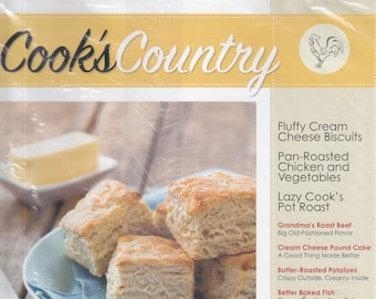 Cook's Country Fluffy Cream Cheese Biscuits; Chicken & Vegetables; Lazy Cook's Pot Roast (Magazine: Cooking, Recipes)