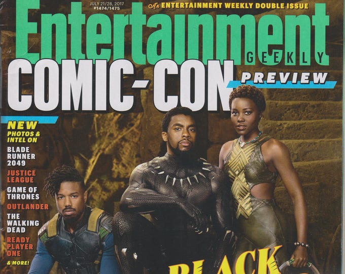 Entertainment Weekly July 21/28 2017 Chadwick Boseman Black Panther - Comic-Con Preview (Magazine: Movies, TV, Music, Books)