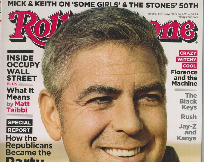 Rolling Stone November 24. 2011 George Clooney Confessions of a Dirty Mind (Magazine: Music, Commentary)