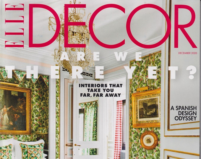 Elle Decor December 2020 Are We There Yet?    (Magazine: Home Decor)