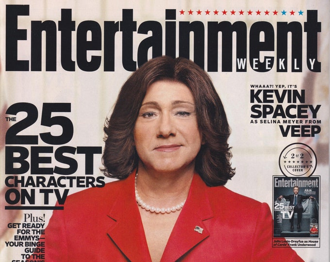 Entertainment Weekly August 15, 2014 Kevin Spacey as the Veep - 25 Best Characters on TV (Magazine: Movies, Music, TV)