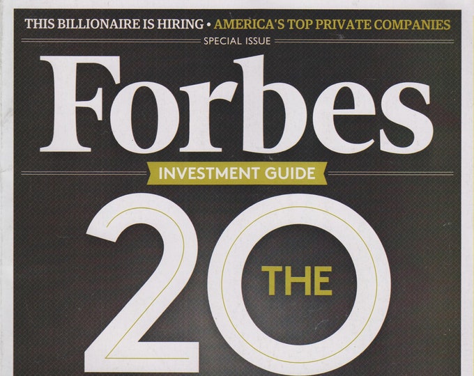 Forbes December 5, 2011  The 20 New Rules of Money (Magazine:  Business, Finance)